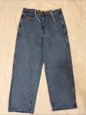 Butter Goods Relaxed Fit Jeans in Blue Denim